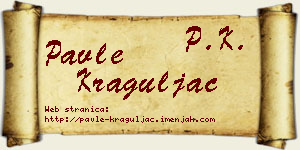 Pavle Kraguljac vizit kartica